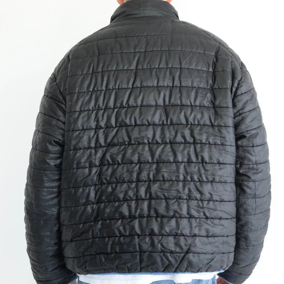 NBA New York  Knicks Black & Blue Puffer Jacket Size 2XL - Picture 2 of 12